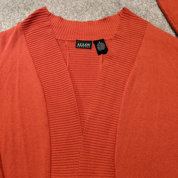 Alloy Orange Open Front Cardigan - Picture 3 of 6